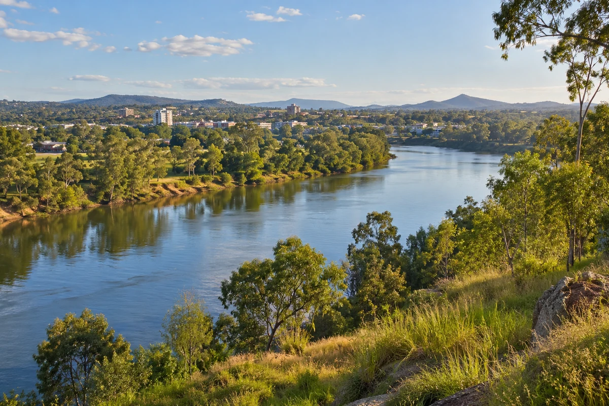 River landscape in southeast Queensland River landscape in southeast Queensland