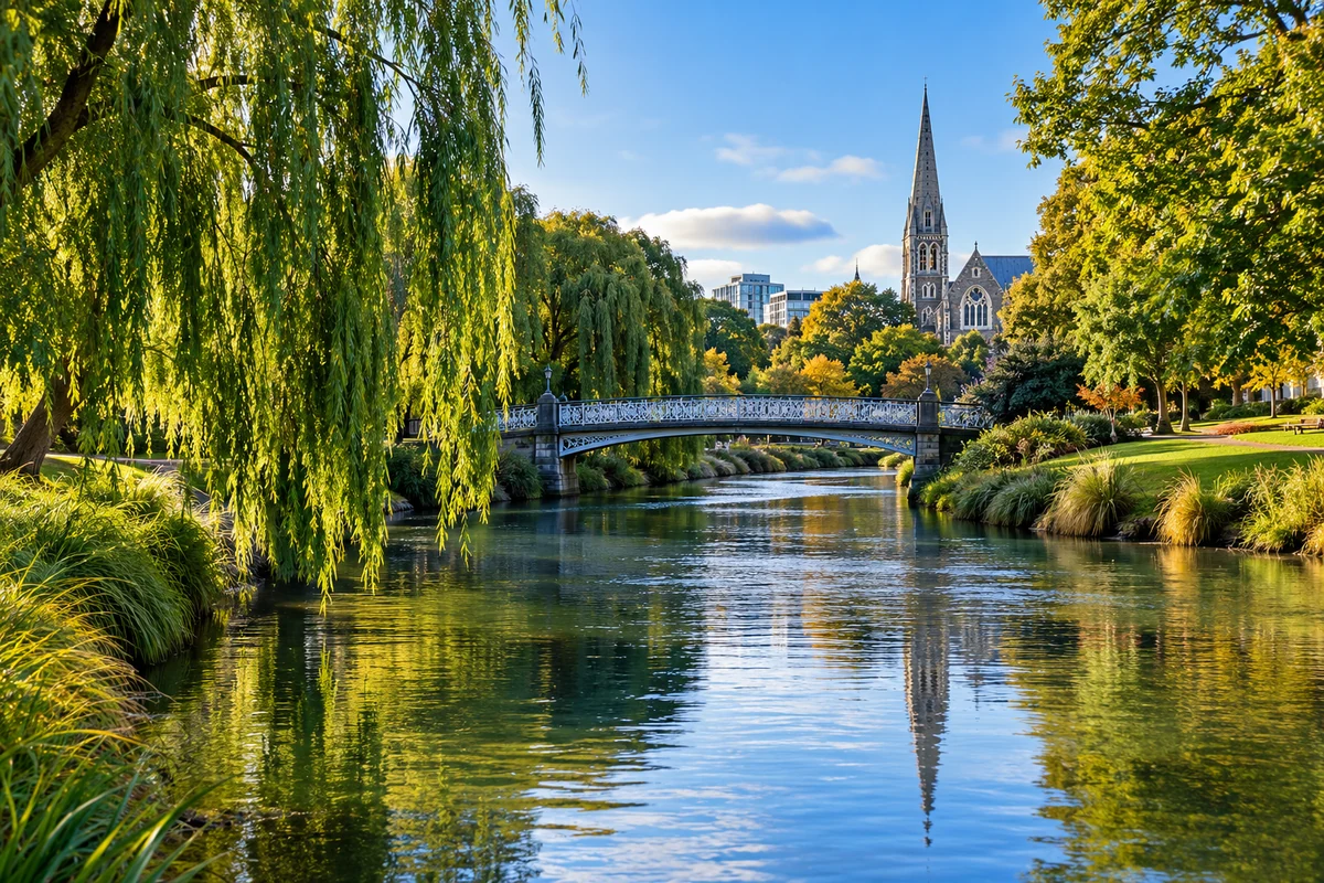 River landscape in New Zealand