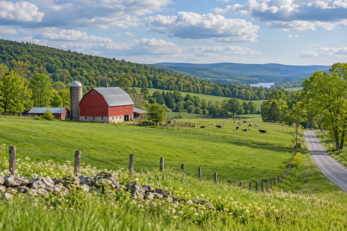 Central New York dairy landscape