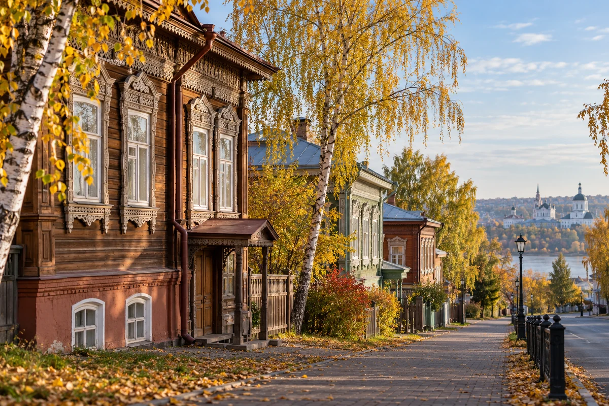 Городской пейзаж Томска Городской пейзаж Томска